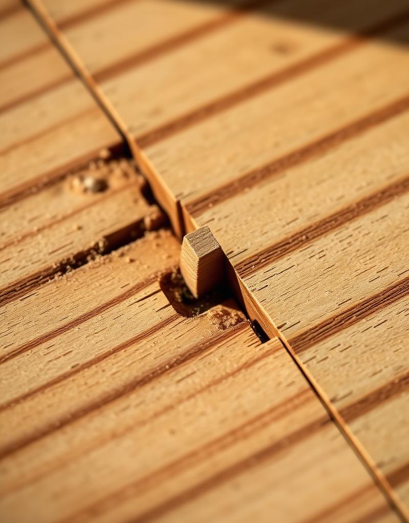 Hand-cut dovetail joinery in white oak