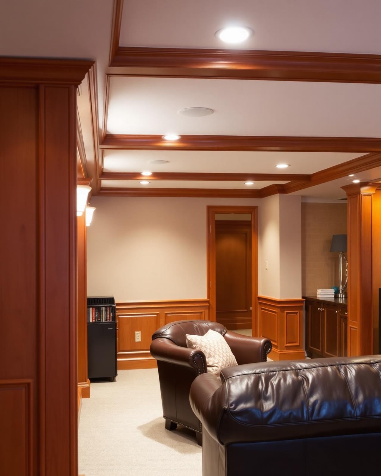 Finished basement living room